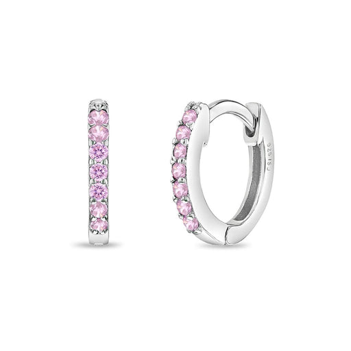 In Season Jewelry : Multi CZ Hoop Earrings - In Season Jewelry : Multi CZ Hoop Earrings