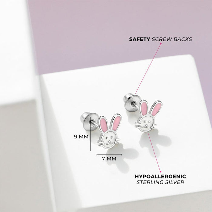 In Season Jewelry : Silly Rabbit Children's Earrings - Pink - In Season Jewelry : Silly Rabbit Children's Earrings - Pink