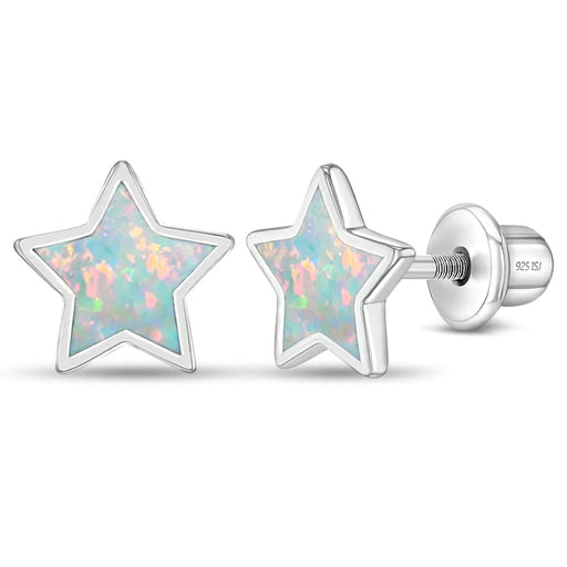 In Season Jewelry : Sparkle Star Girl Earrings - Opal - In Season Jewelry : Sparkle Star Girl Earrings - Opal