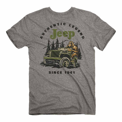 Jeep® : Sasquatch Legend T-Shirt in Heather Grey - Jeep® : Sasquatch Legend T-Shirt in Heather Grey