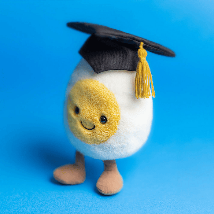 Jellycat : Amuseables Boiled Egg Graduation - Jellycat : Amuseables Boiled Egg Graduation