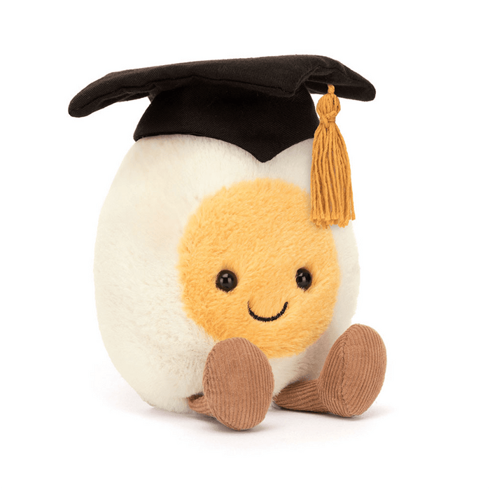 Jellycat : Amuseables Boiled Egg Graduation - Jellycat : Amuseables Boiled Egg Graduation