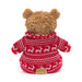 Jellycat : Bartholomew Bear Winter Pyjamas - Jellycat : Bartholomew Bear Winter Pyjamas