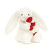 Jellycat : Bashful Bunny with Candy Cane - Jellycat : Bashful Bunny with Candy Cane