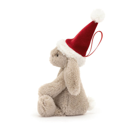 Jellycat : Bashful Christmas Bunny Decoration Ornament - Jellycat : Bashful Christmas Bunny Decoration Ornament