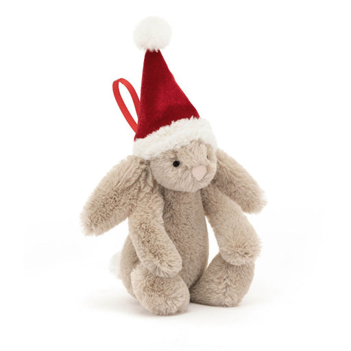 Jellycat : Bashful Christmas Bunny Decoration Ornament - Jellycat : Bashful Christmas Bunny Decoration Ornament