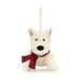 Jellycat : Munro Scottie Dog Decoration - Jellycat : Munro Scottie Dog Decoration