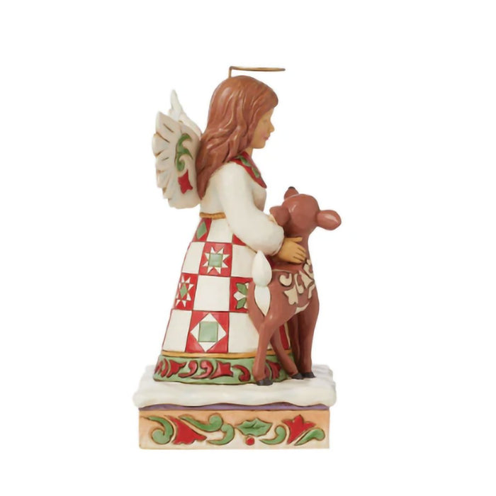 Jim Shore : Angel with Deer Figurine - Jim Shore : Angel with Deer Figurine