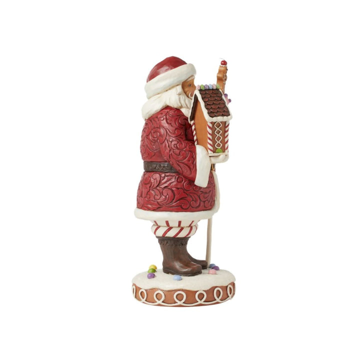 Jim Shore : Gingerbread Santa Staff Fig - Jim Shore : Gingerbread Santa Staff Fig