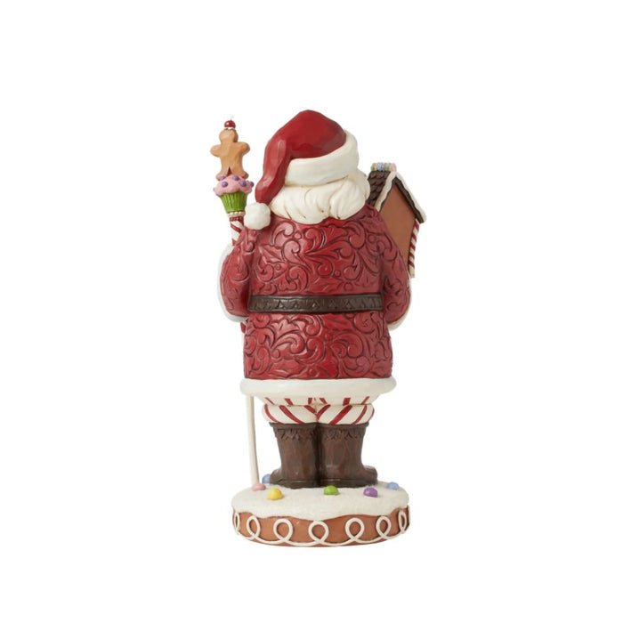 Jim Shore : Gingerbread Santa Staff Fig - Jim Shore : Gingerbread Santa Staff Fig