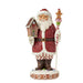 Jim Shore : Gingerbread Santa Staff Fig - Jim Shore : Gingerbread Santa Staff Fig