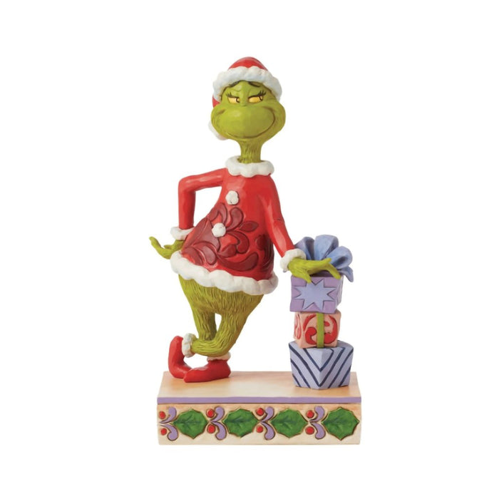 Jim Shore : Grinch Leaning on Gifts - Jim Shore : Grinch Leaning on Gifts