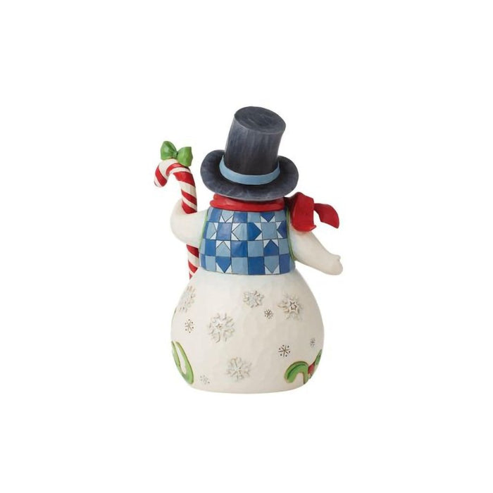 Jim Shore : Heartwood Creek Snowman with Candy - Sweet Christmas Wishes - Jim Shore : Heartwood Creek Snowman with Candy - Sweet Christmas Wishes