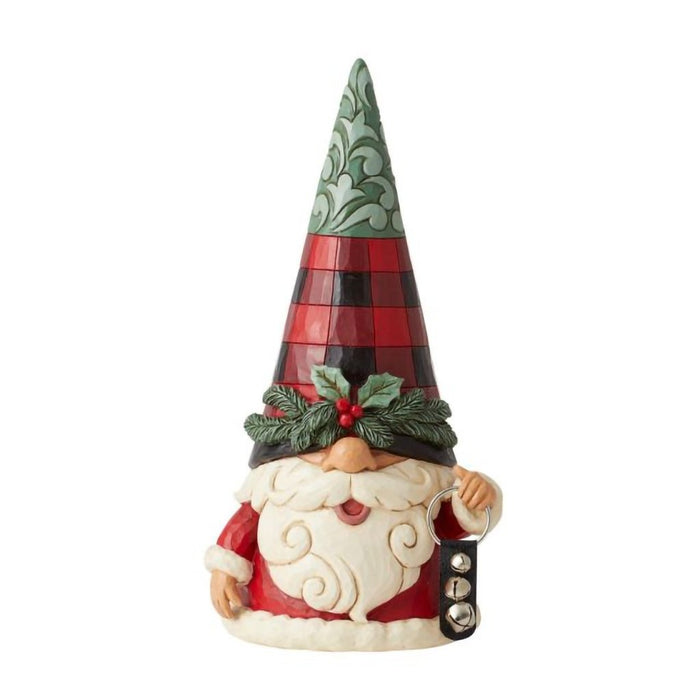 Jim Shore : Highland Glen Gnome with Bells Figurine - Jim Shore : Highland Glen Gnome with Bells Figurine