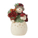 Jim Shore : Highland Glen Snowman Basket Figurine - Jim Shore : Highland Glen Snowman Basket Figurine