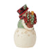 Jim Shore : Highland Glen Snowman Basket Figurine - Jim Shore : Highland Glen Snowman Basket Figurine