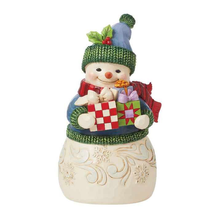 Jim Shore : Jim Shore Snowman With Presents Figurine, 8.4" - Jim Shore : Jim Shore Snowman With Presents Figurine, 8.4"