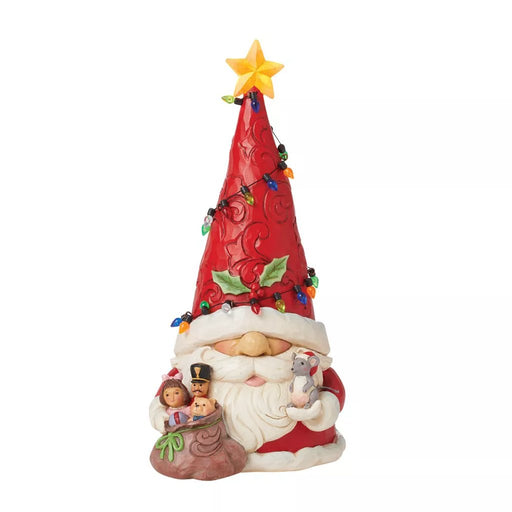 Jim Shore : Lighted Watts Up Santa w/ Lights Figurine 9.25" - Jim Shore : Lighted Watts Up Santa w/ Lights Figurine 9.25"