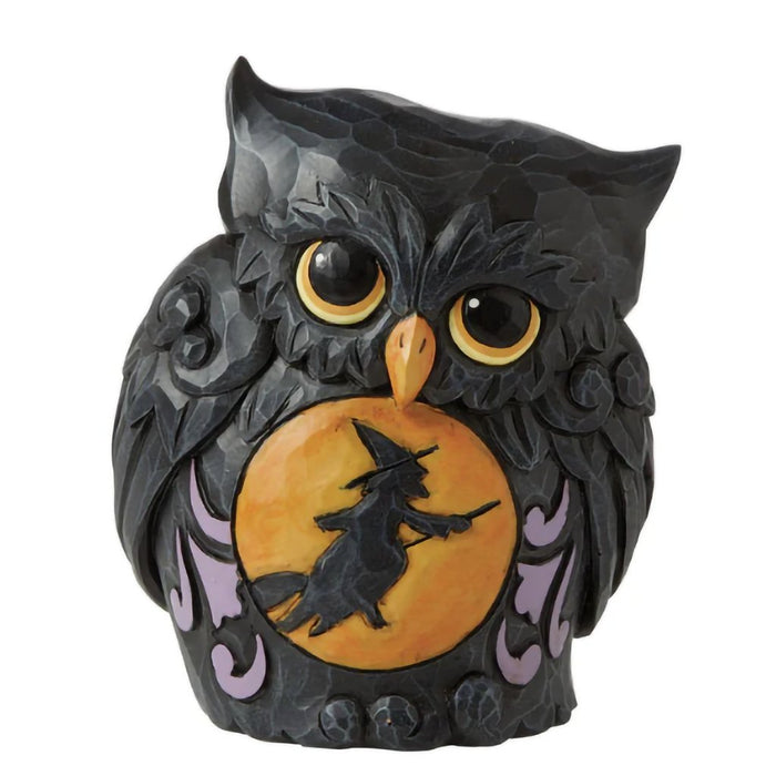 Jim Shore : Mini Halloween Owl with Scene - Jim Shore : Mini Halloween Owl with Scene