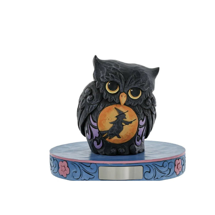 Jim Shore : Mini Halloween Owl with Scene - Jim Shore : Mini Halloween Owl with Scene