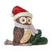 Jim Shore : Mini Owl with Santa Hat Figurine - Jim Shore : Mini Owl with Santa Hat Figurine