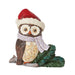 Jim Shore : Mini Owl with Santa Hat Figurine - Jim Shore : Mini Owl with Santa Hat Figurine