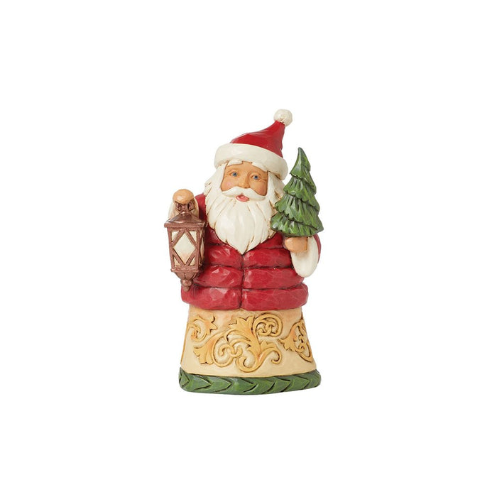 Jim Shore : Mini Santa with Puffy Coat Figurine - Jim Shore : Mini Santa with Puffy Coat Figurine