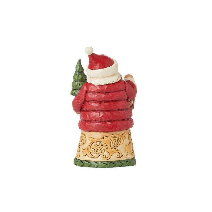 Jim Shore : Mini Santa with Puffy Coat Figurine - Jim Shore : Mini Santa with Puffy Coat Figurine