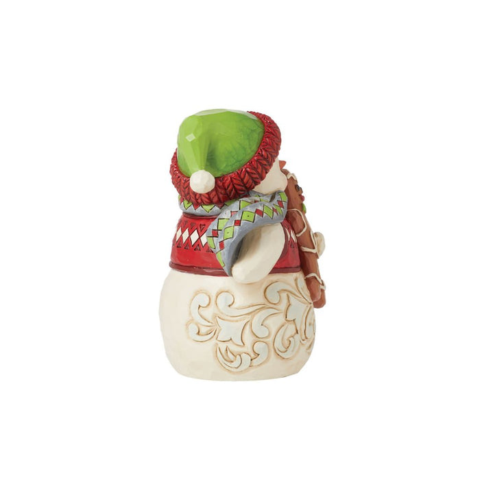 Jim Shore : Mini Snowman Gingerbread Figurine - Jim Shore : Mini Snowman Gingerbread Figurine