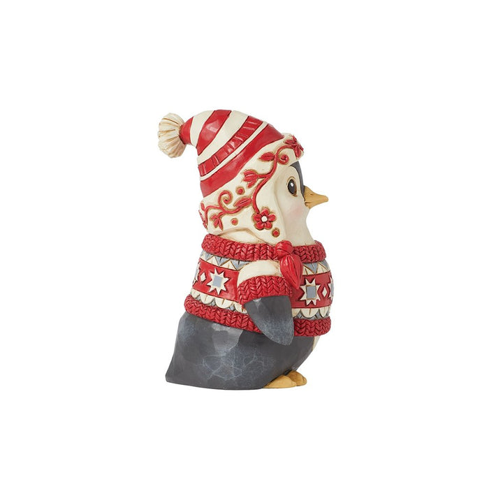 Jim Shore : Nordic Noel Penguin in Sweater - Jim Shore : Nordic Noel Penguin in Sweater