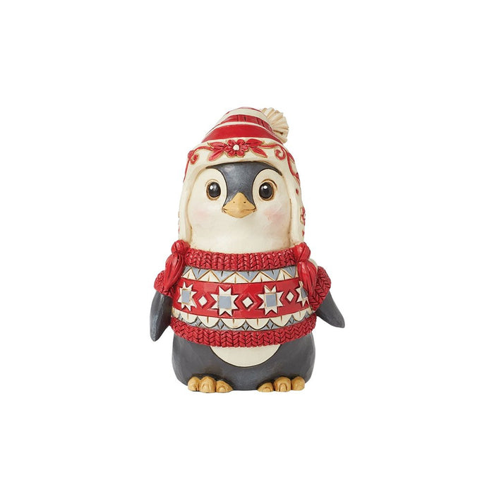 Jim Shore : Nordic Noel Penguin in Sweater - Jim Shore : Nordic Noel Penguin in Sweater