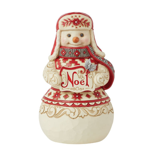 Jim Shore : Nordic Noel Snowman Noel Sign - Jim Shore : Nordic Noel Snowman Noel Sign