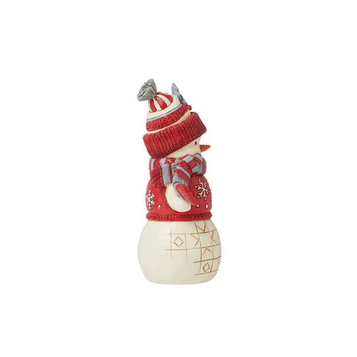 Jim Shore : Nordic Noel Snowman with Hat - Jim Shore : Nordic Noel Snowman with Hat