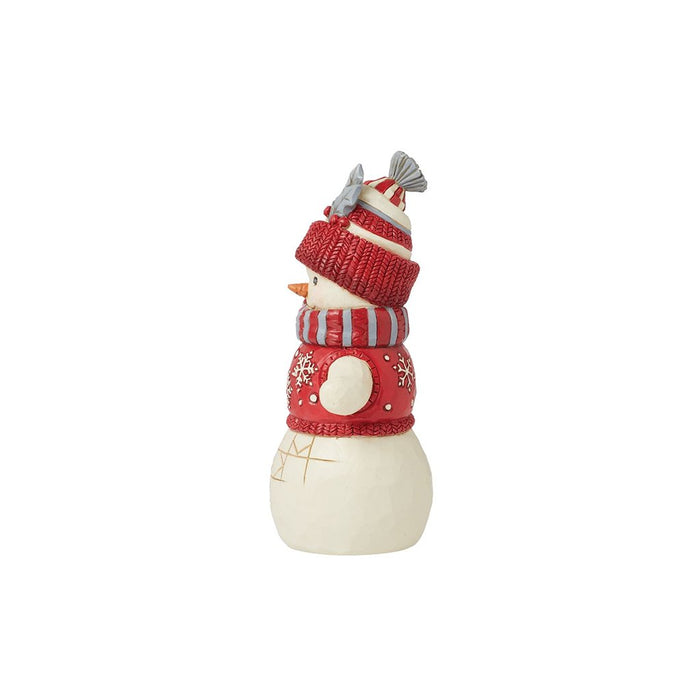 Jim Shore : Nordic Noel Snowman with Hat - Jim Shore : Nordic Noel Snowman with Hat