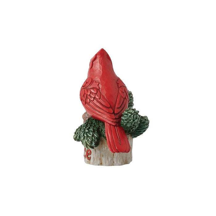 Jim Shore : Pint Cardinal with Peace Figurine - Jim Shore : Pint Cardinal with Peace Figurine