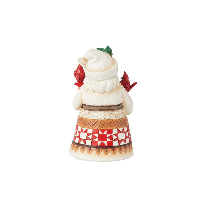 Jim Shore : Pint Santa with JOY Sign Figurine - Jim Shore : Pint Santa with JOY Sign Figurine