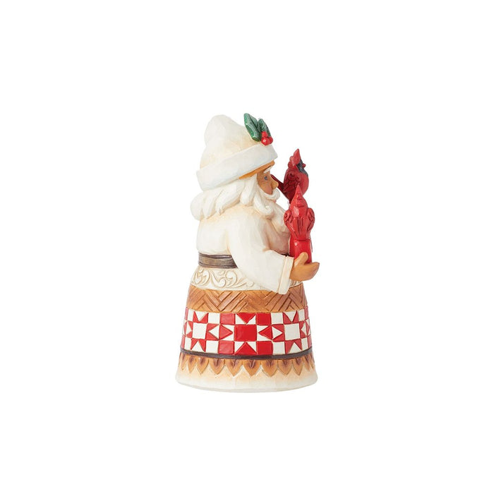 Jim Shore : Pint Santa with JOY Sign Figurine - Jim Shore : Pint Santa with JOY Sign Figurine