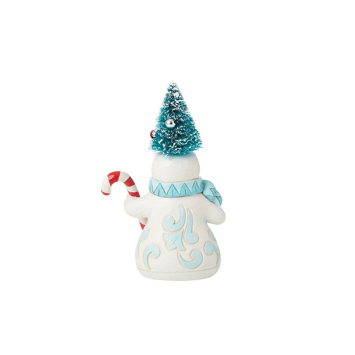 Jim Shore : Pint Snowman Sisal Hat Figurine - Jim Shore : Pint Snowman Sisal Hat Figurine