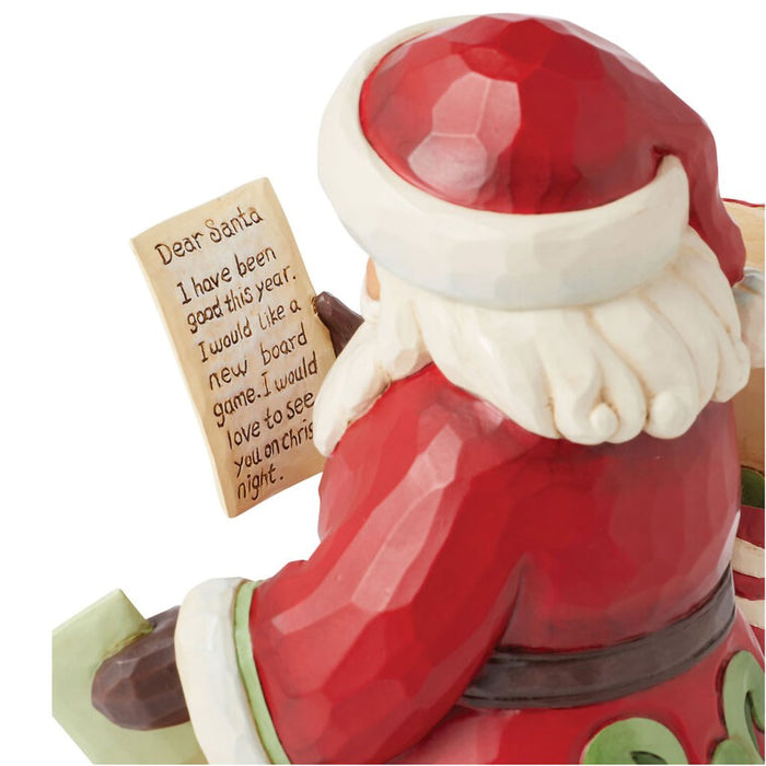 Jim Shore : Santa With Letter 2024 Dated Figurine, 7.2" - Jim Shore : Santa With Letter 2024 Dated Figurine, 7.2"