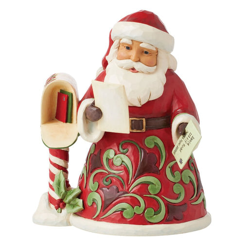 Jim Shore : Santa With Letter 2024 Dated Figurine, 7.2" - Jim Shore : Santa With Letter 2024 Dated Figurine, 7.2"