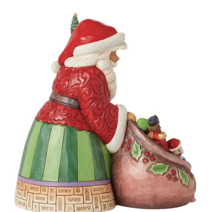 Jim Shore : Santa with PEZ Toy Bag - Jim Shore : Santa with PEZ Toy Bag