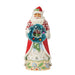 Jim Shore : Santa with Sisal Wreath Figurine - Jim Shore : Santa with Sisal Wreath Figurine