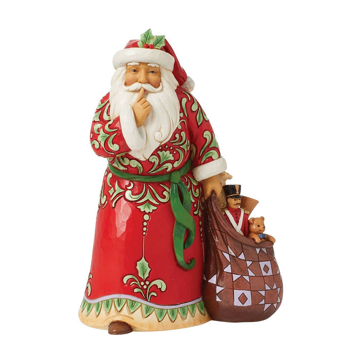 Jim Shore : Shush Santa Figurine - Jim Shore : Shush Santa Figurine