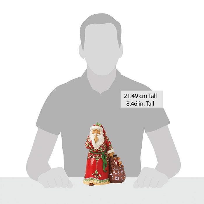 Jim Shore : Shush Santa Figurine - Jim Shore : Shush Santa Figurine