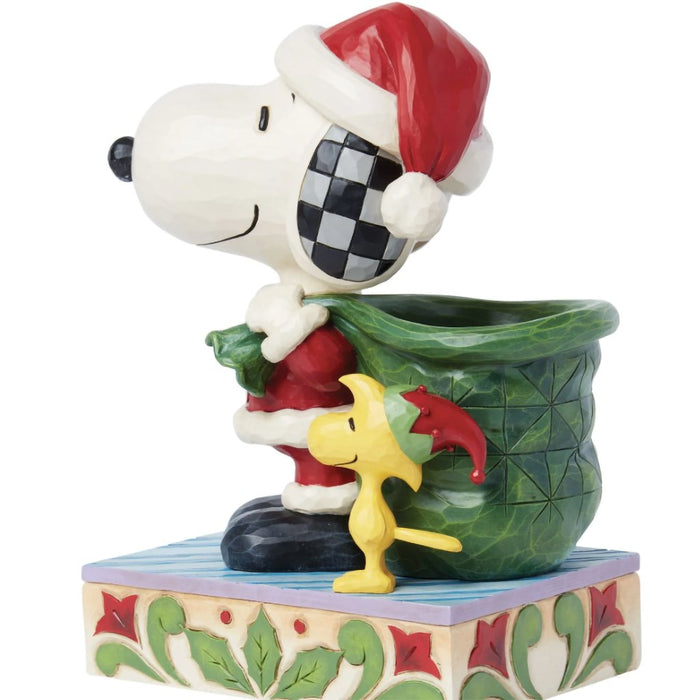 Jim Shore : Snoopy Santa and Elf Woodstock - Jim Shore : Snoopy Santa and Elf Woodstock