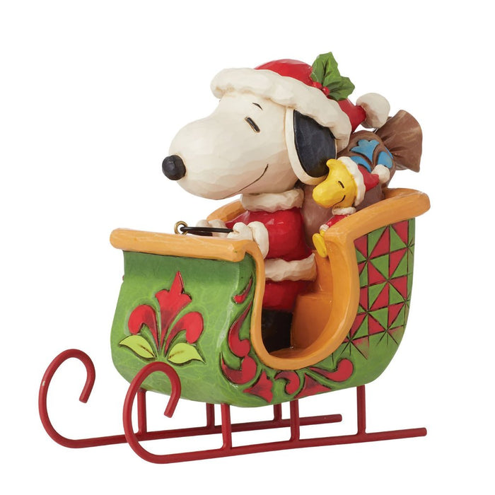 Jim Shore : Snoopy & Woodstock in Sleigh - Jim Shore : Snoopy & Woodstock in Sleigh