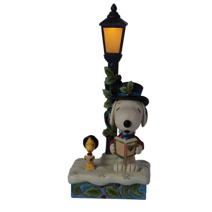 Jim Shore : Snoopy & Woodstock Lamp Post - Jim Shore : Snoopy & Woodstock Lamp Post