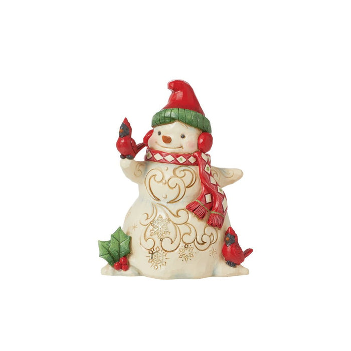 Jim Shore : Snowman with Earmuffs Figurine - Jim Shore : Snowman with Earmuffs Figurine