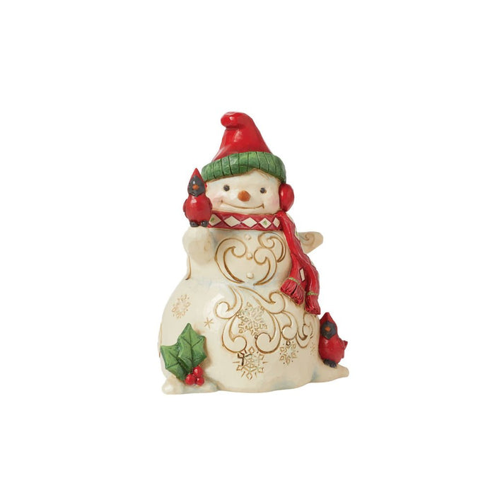 Jim Shore : Snowman with Earmuffs Figurine - Jim Shore : Snowman with Earmuffs Figurine