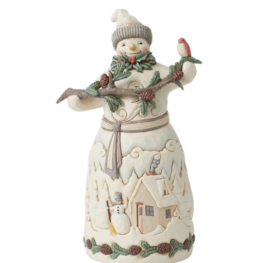 Jim Shore : Snowman with Pine Garland Fig - Jim Shore : Snowman with Pine Garland Fig